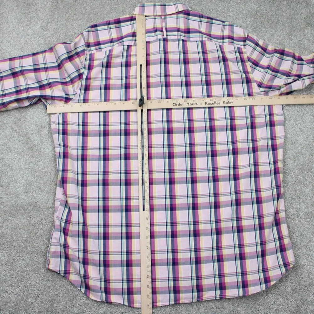 Banana Republic‎ Shirt Mens 2XL XXL Luxe Stretch Poplin Camden Standard Fit L/S